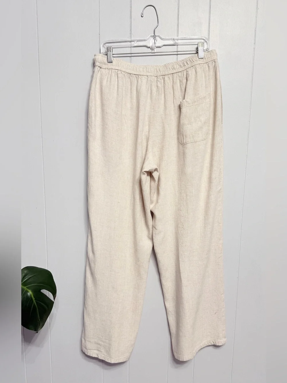 BoohooMan Relaxed Wide-Leg Drawstring   Linen Pants